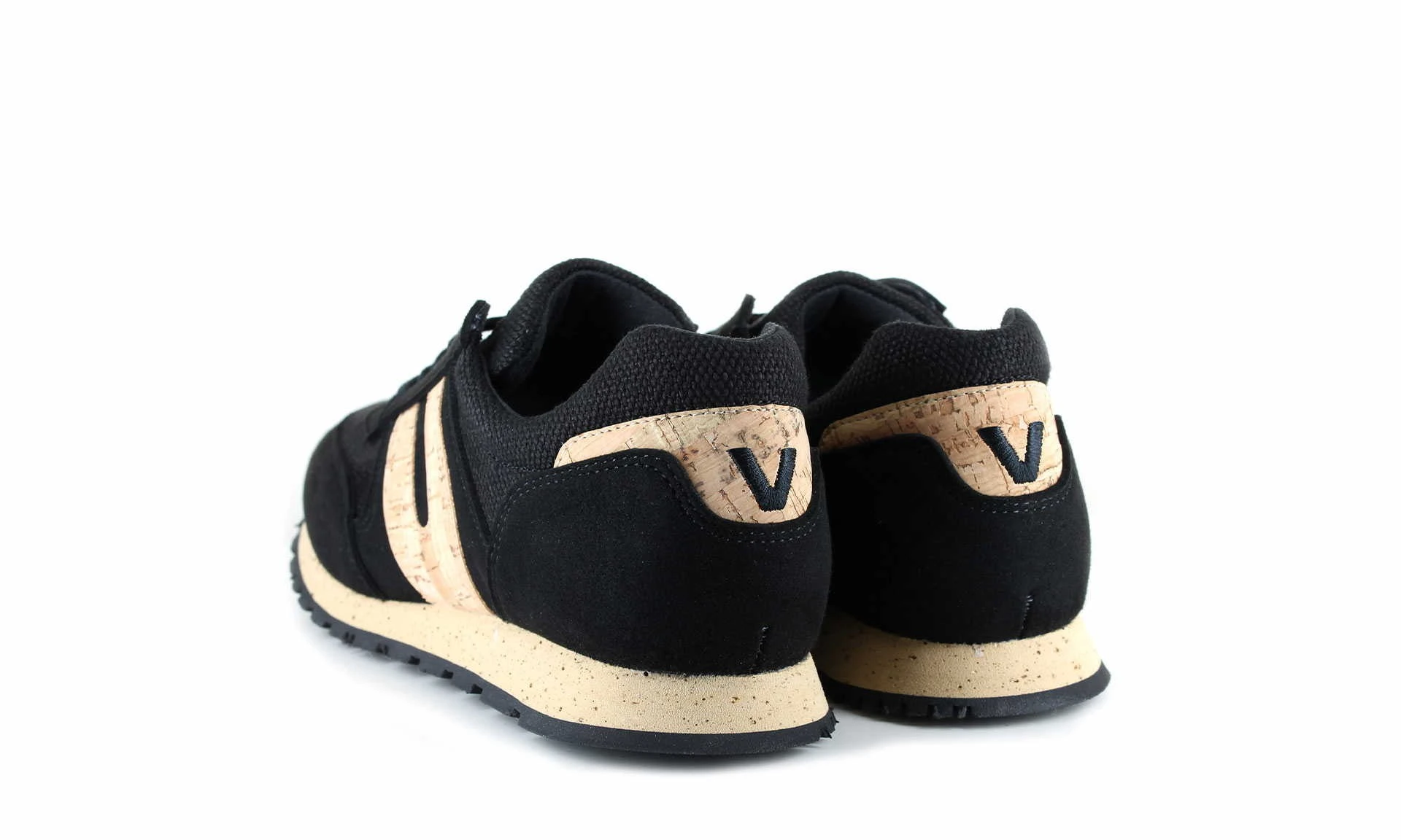 Vegan Runner Hemp Cork Black 4 Vegan Runner Hemp Cork Black - Image 4