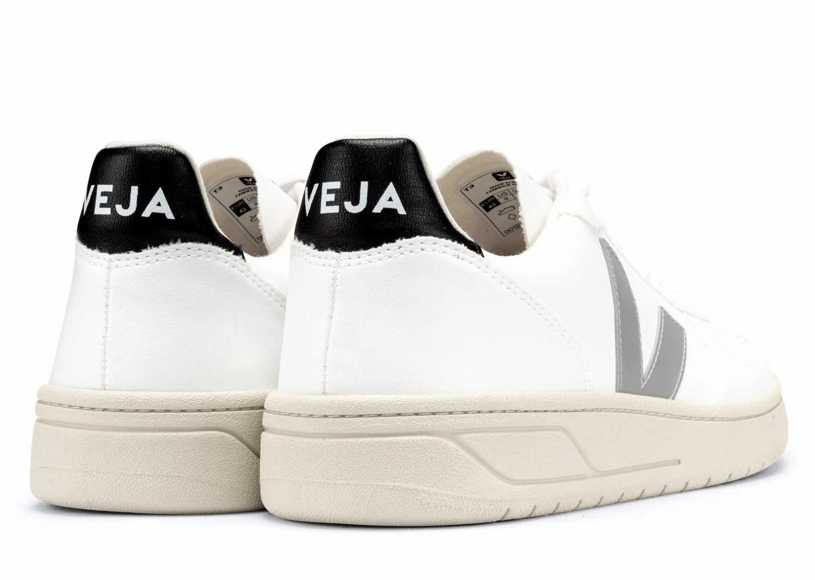 Veja V-10 Vegan White Oxford-Grey Black 3 Veja V-10 Vegan White Oxford-Grey Black - Image 3