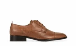 Albert Cap Toe Derby Cognac Tan