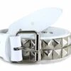 Studded Belt Pyramid White