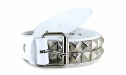 Studded Belt Pyramid White