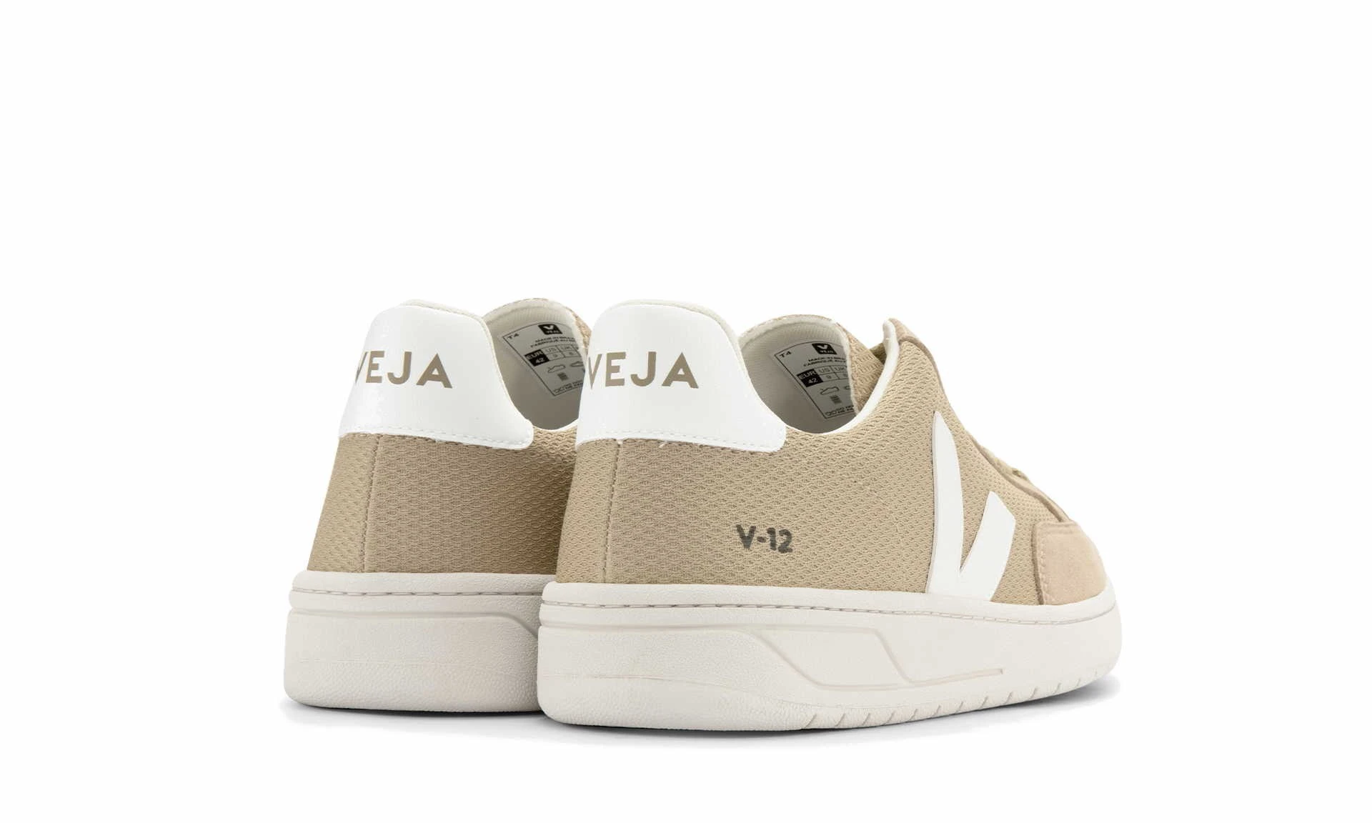 Veja V-12 Alveomesh Dune White 3 Veja V-12 Alveomesh Dune White - Image 3