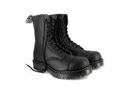 Airseal 10 Eye Boot Black -ALTERCORE Sales Store vegan lace up boot vegetarian shoes airseal 10 eye boot black 5 8