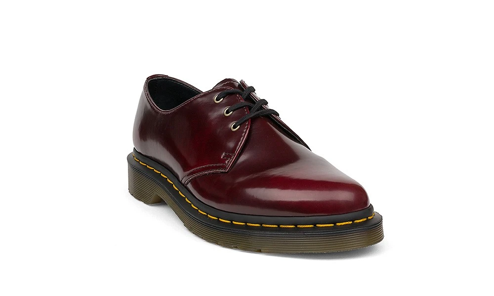 Dr. Martens 1461 3-Eye Shoe Cherry Red Oxford Rub Off 2 Dr. Martens 1461 3-Eye Shoe Cherry Red Oxford Rub Off - Image 2