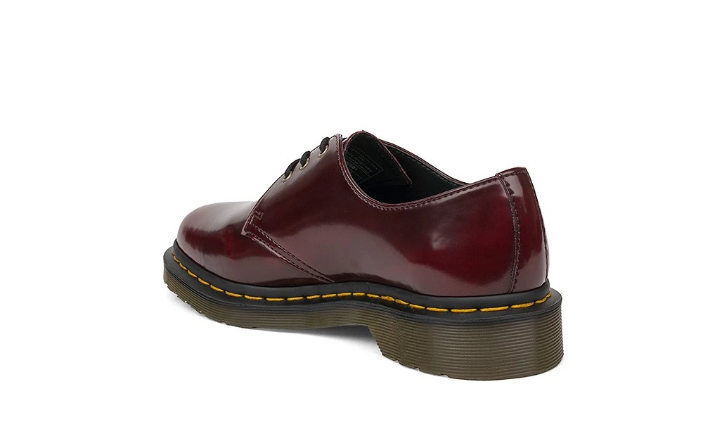 Dr. Martens 1461 3-Eye Shoe Cherry Red Oxford Rub Off 3 Dr. Martens 1461 3-Eye Shoe Cherry Red Oxford Rub Off - Image 3