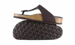 Toe Post Sandal Brown 7 Toe Post Sandal Brown -ALTERCORE Sales Store vegan sandal vegetarian shoes toe post sandal brown 6