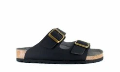 Two Strap Sandal Black