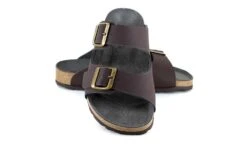 Two Strap Sandal Brown -ALTERCORE Sales Store vegan sandal vegetarian shoes two strap sandal brown 5 5