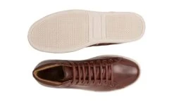 High Top Sneaker Cognac -ALTERCORE Sales Store vegan sneaker ahimsa high top sneaker cognac 5