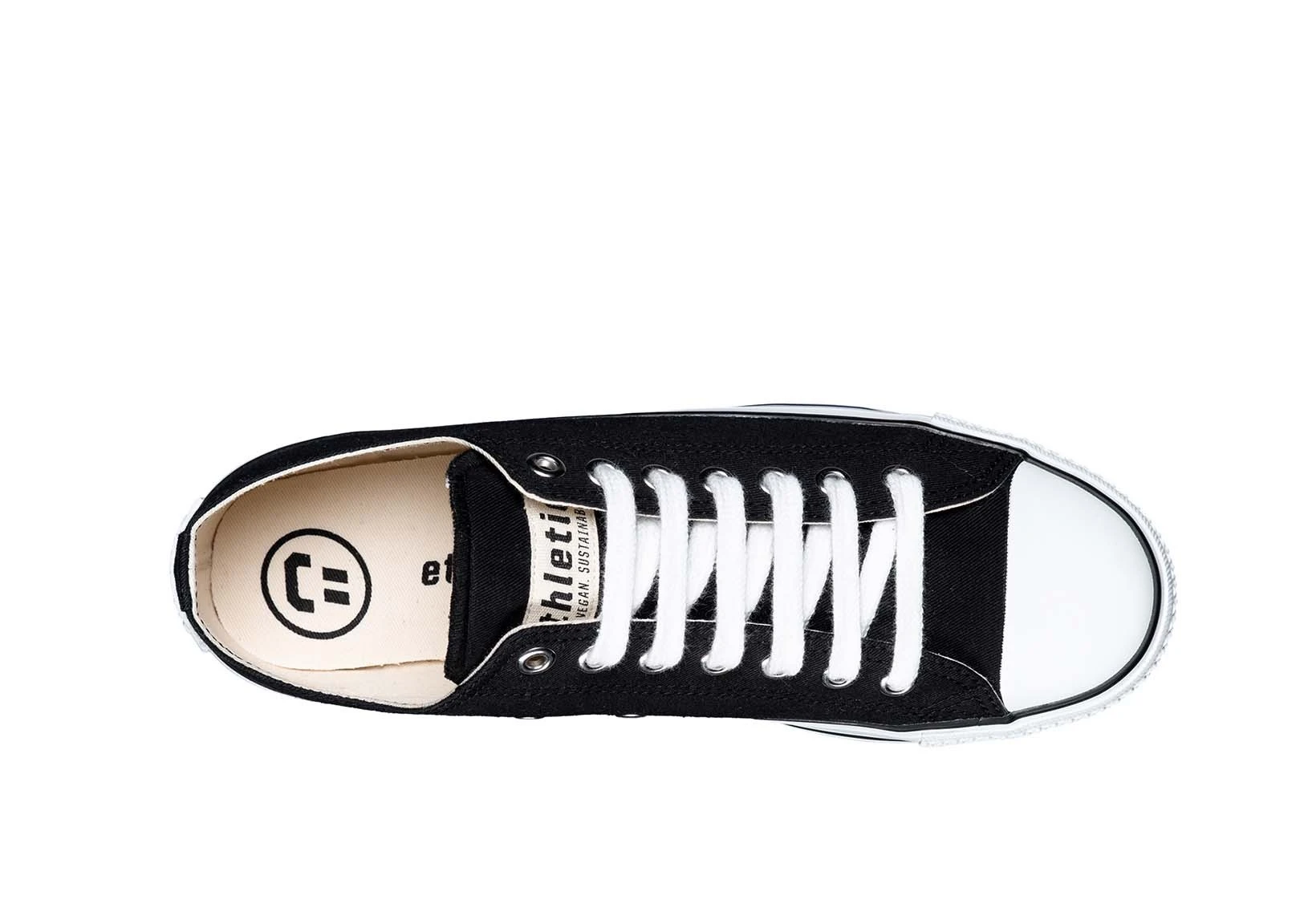 Fair Trainer White Cap Lo Cut Jet Black 4 Fair Trainer White Cap Lo Cut Jet Black - Image 4