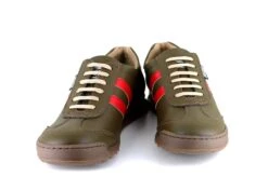 X Trainer Olive/Red -ALTERCORE Sales Store vegan sneaker vegetarian shoes x trainer olive red 5 1