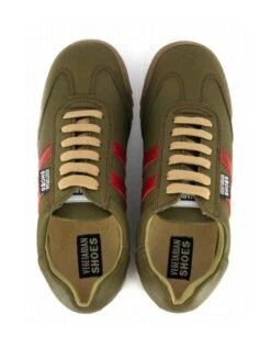 X Trainer Olive/Red -ALTERCORE Sales Store vegan sneaker vegetarian shoes x trainer olive red 7 1