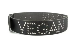 Vegan Belt Black -ALTERCORE Sales Store vegan studded belt vegetarian shoes vegan belt black 6 2